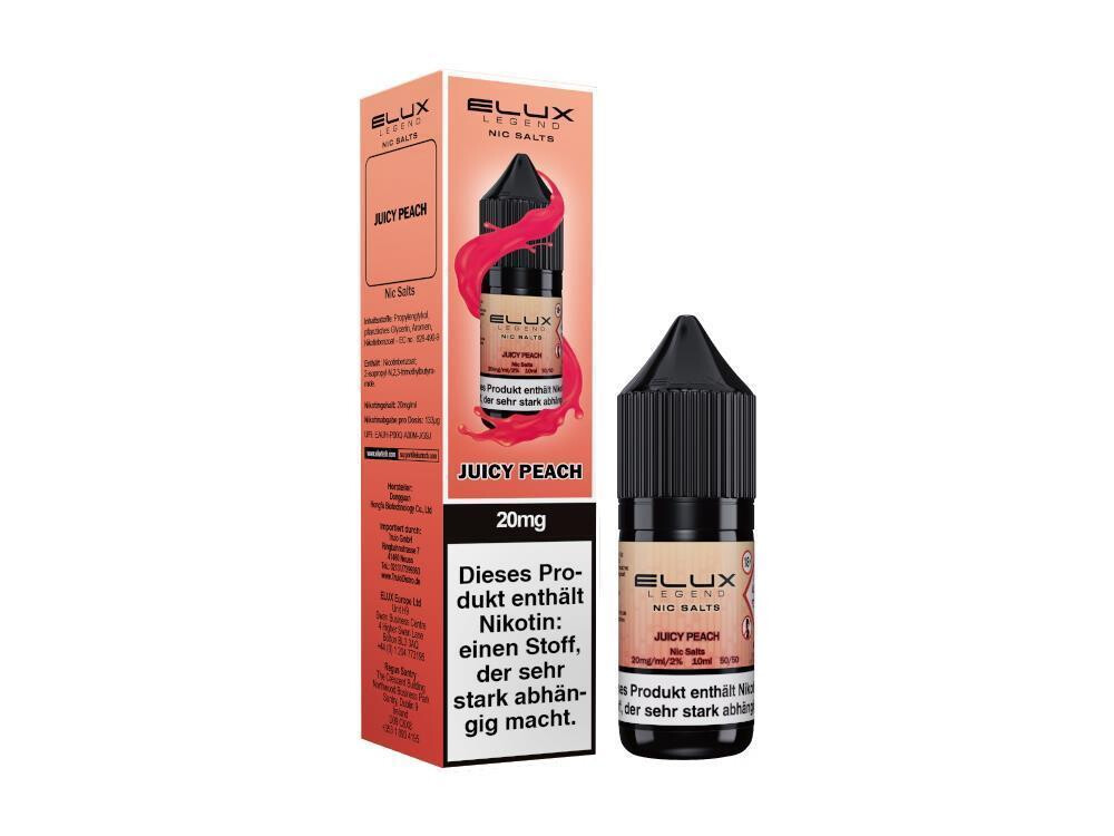 Elux - Juicy Peach - Nikotinsalz Liquid