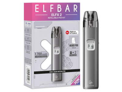 Elfbar Elfx 2 Pod Kit E-Zigarette Space  box