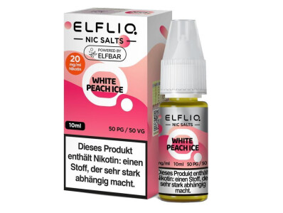 ELFLIQ - White Peach Ice - Nikotinsalz L box