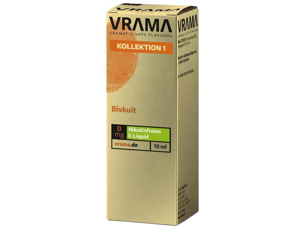 VRAMA - Kollektion 1 - Biskuit - Nikotinsalz Liquid