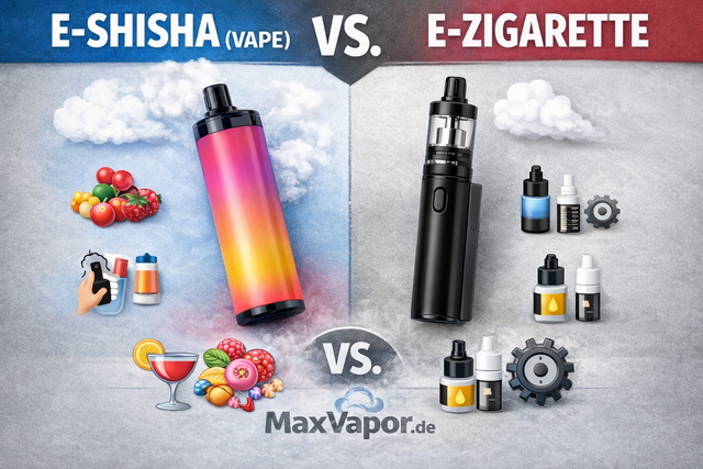 Unterschiede zwischen E-Shisha & E-Zigarette
