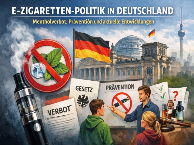 E-Zigaretten-Politik in Deutschland – Mentholverbot, Präventionsgipfel und Harm Reduction